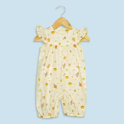 KOPA Ice Cream Print Seersucker Romper